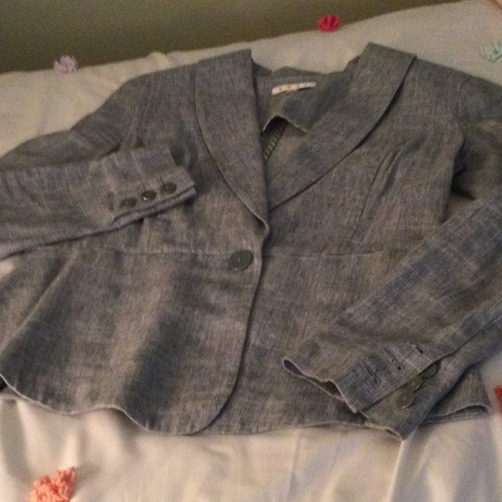 Chambray linen Women's Blazer